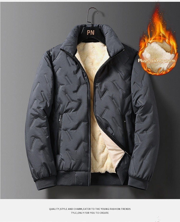 Men's Mid-length Down Cotton-padded Coat