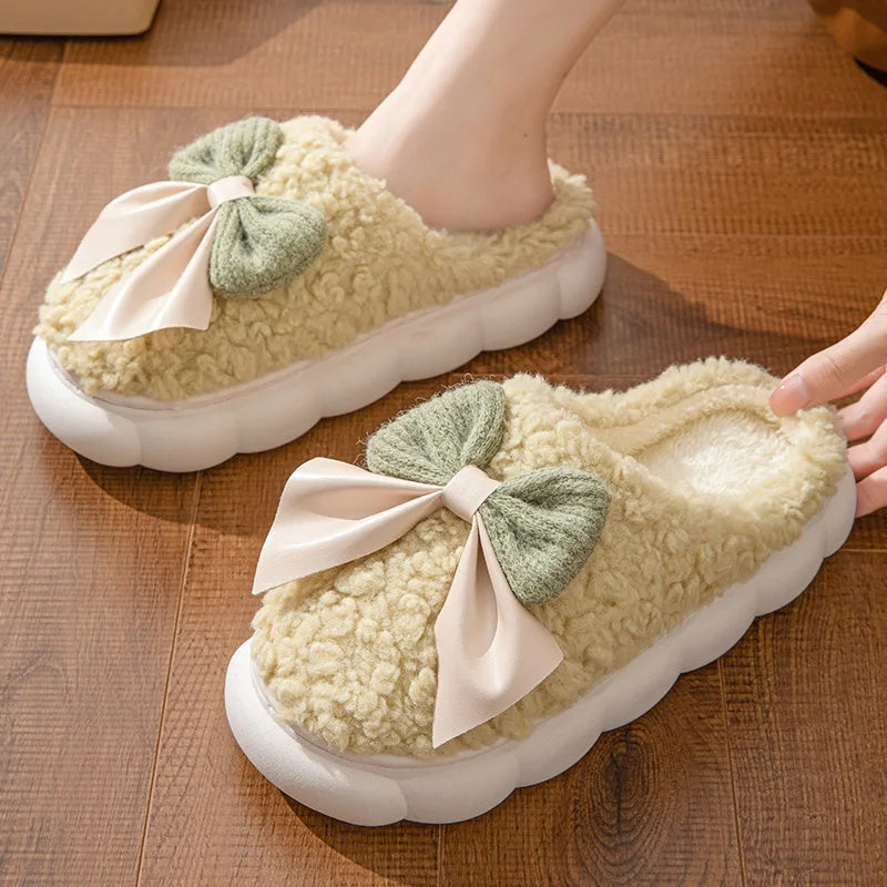 Winter Warm Fur Slippers For Women