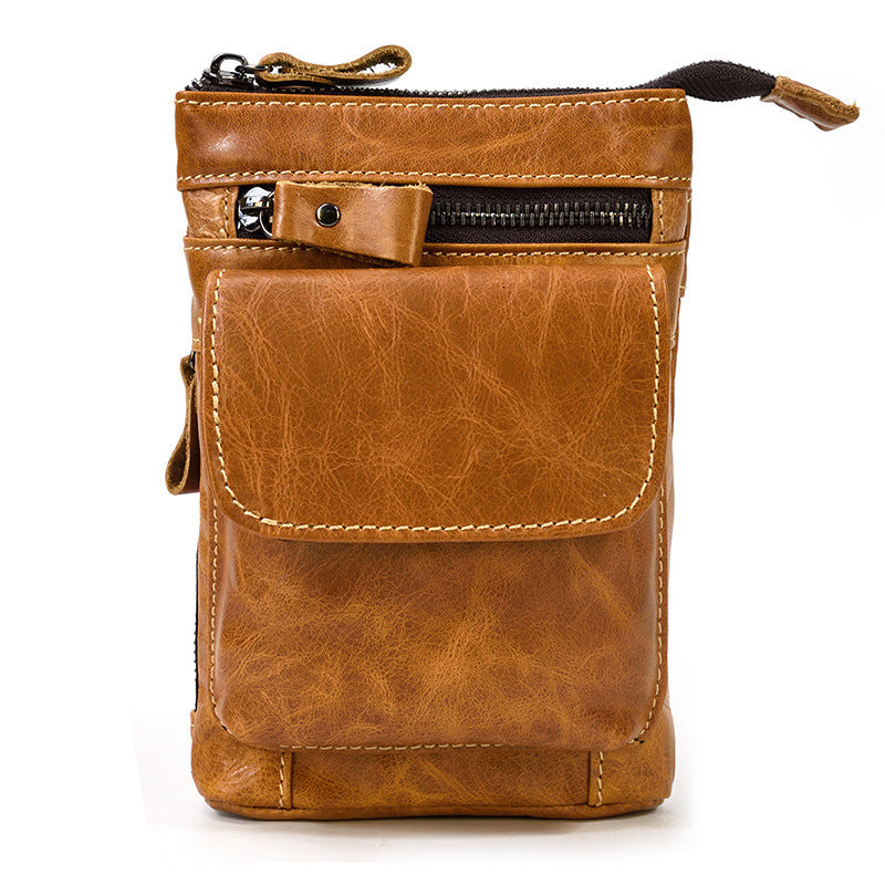 Men's Leather Belt Bag