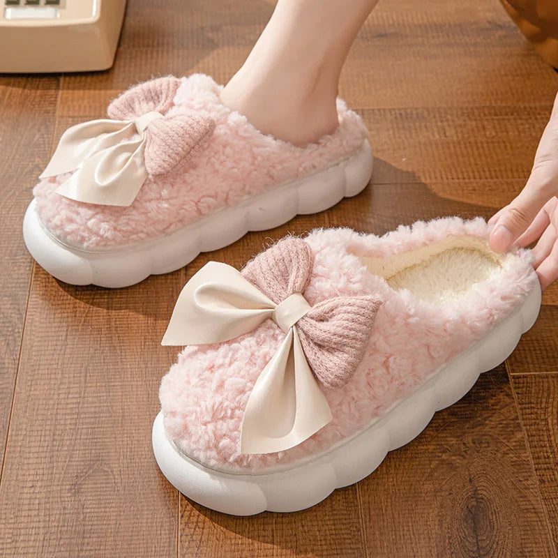 Winter Warm Fur Slippers For Women
