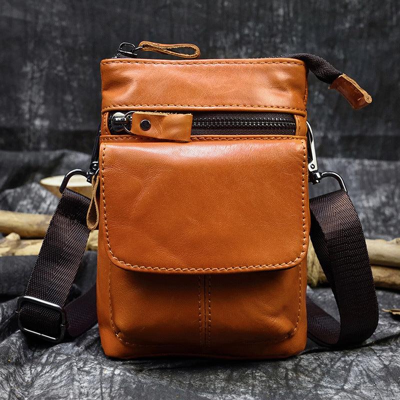 Men's Leather Belt Bag