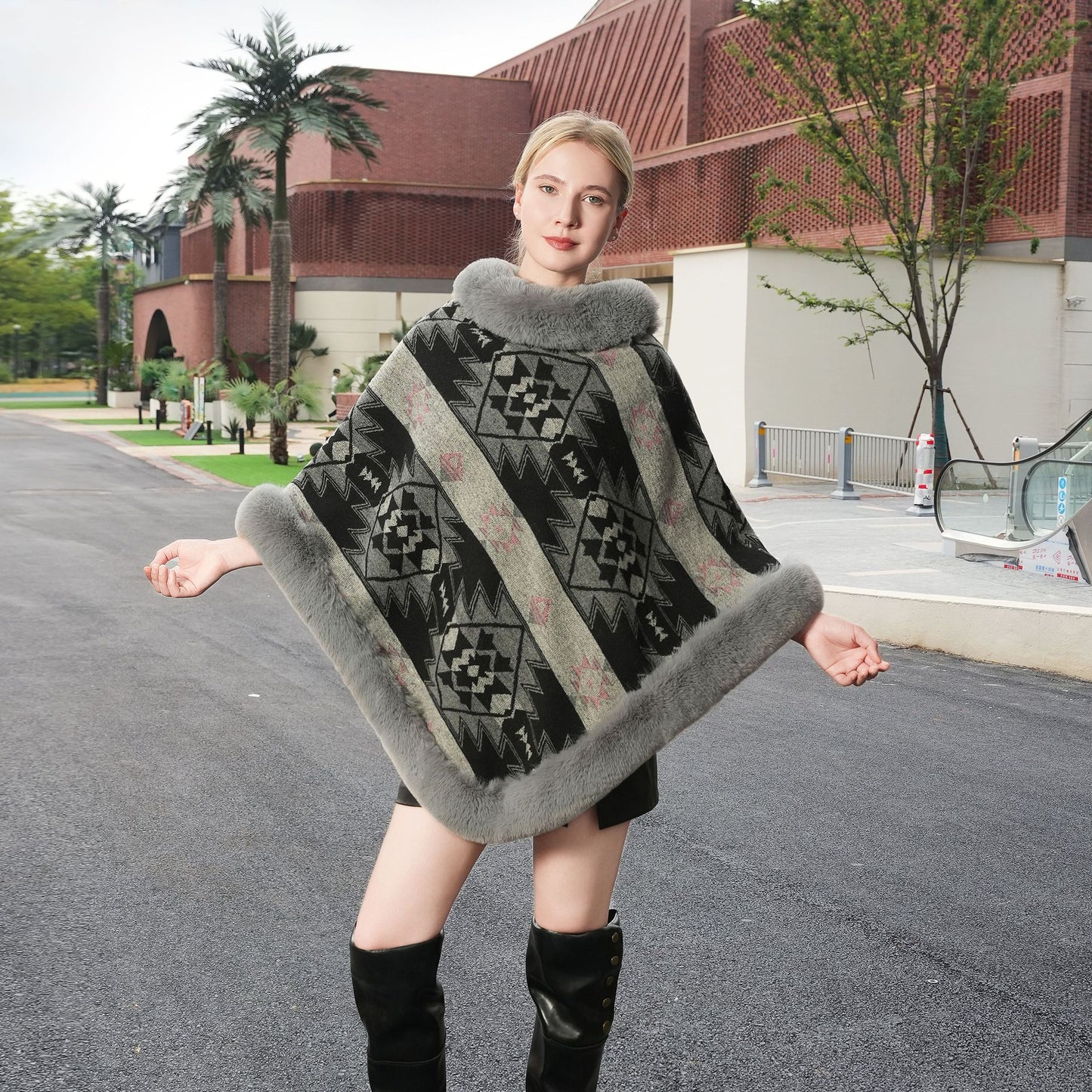 Head Cover Cape Elegant Shawl