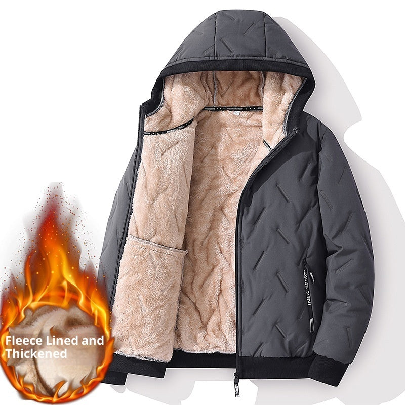 Men's Mid-length Down Cotton-padded Coat