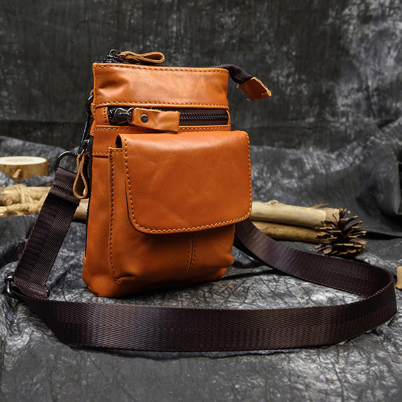 Men's Leather Belt Bag